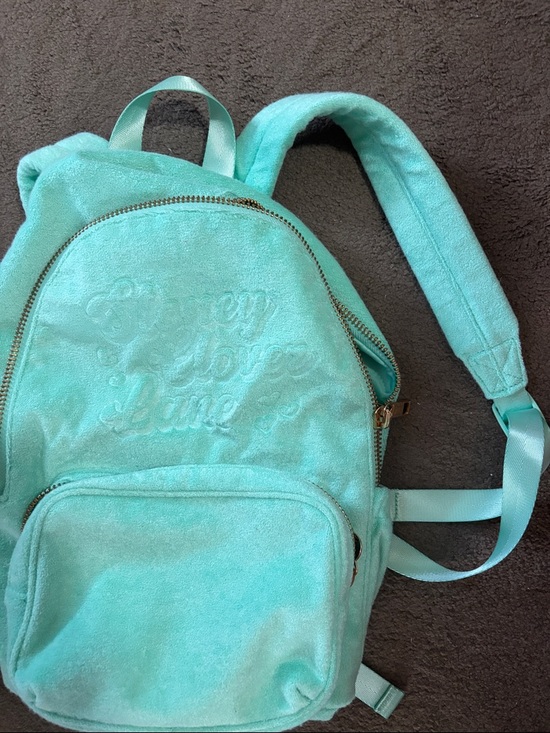 Stoney Clover Lane Handbags - Stoney Clover Lane Turquoise Plush Backpack